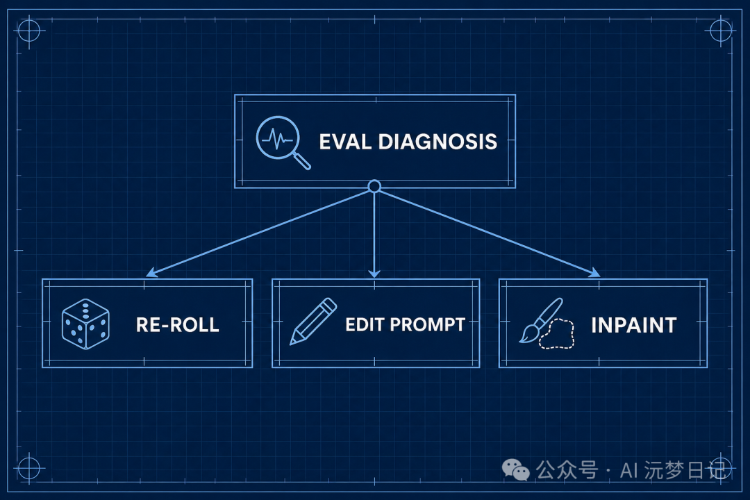 Diagnosing generated results and the targeted ways to fix them